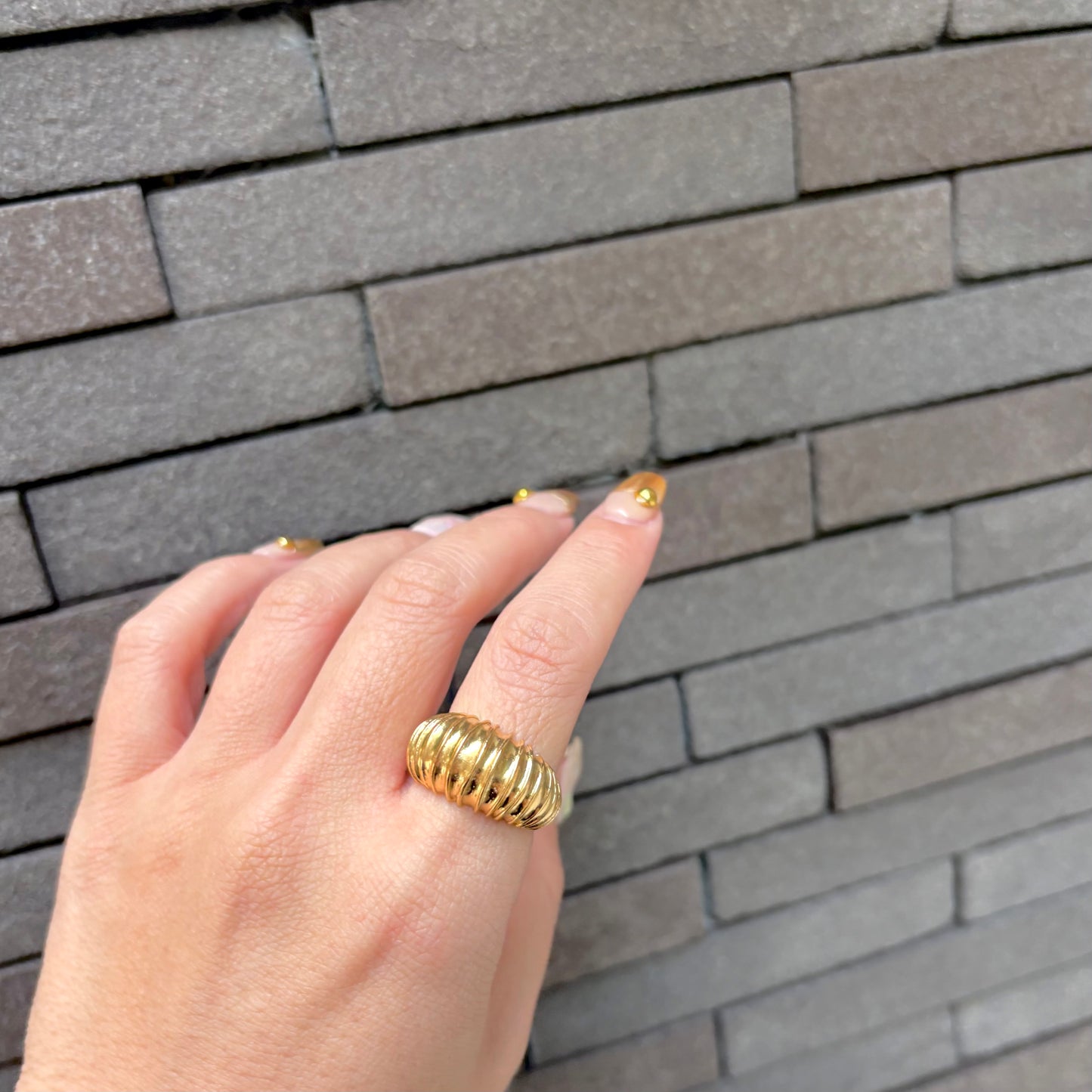 Brass plain ring 40