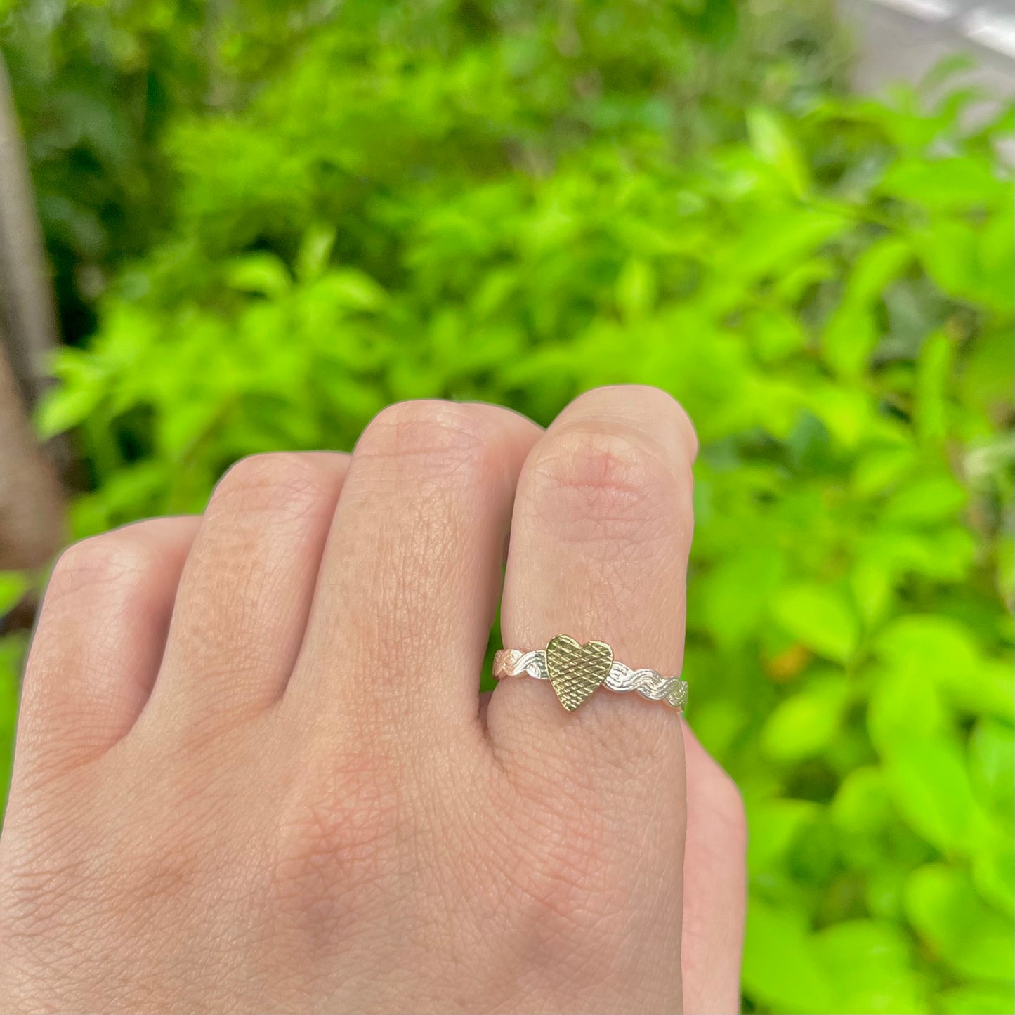 Heart plain ring 15