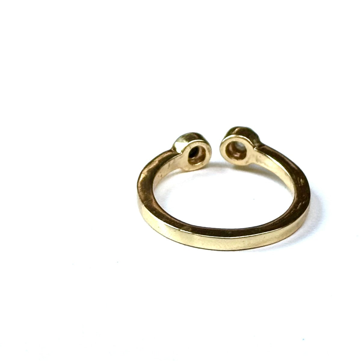 Brass 2stone ring 12