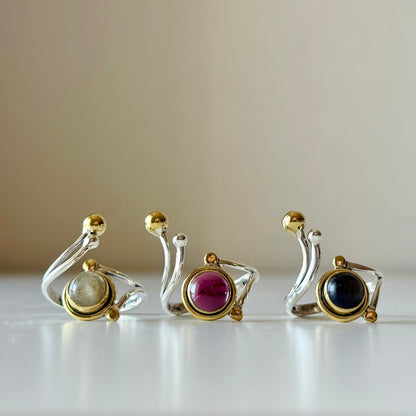 Silver925×brass design ring 23