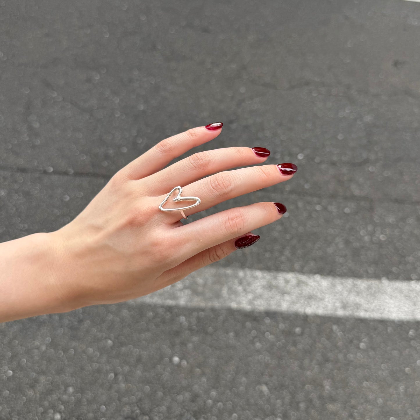 Heart plain ring 29