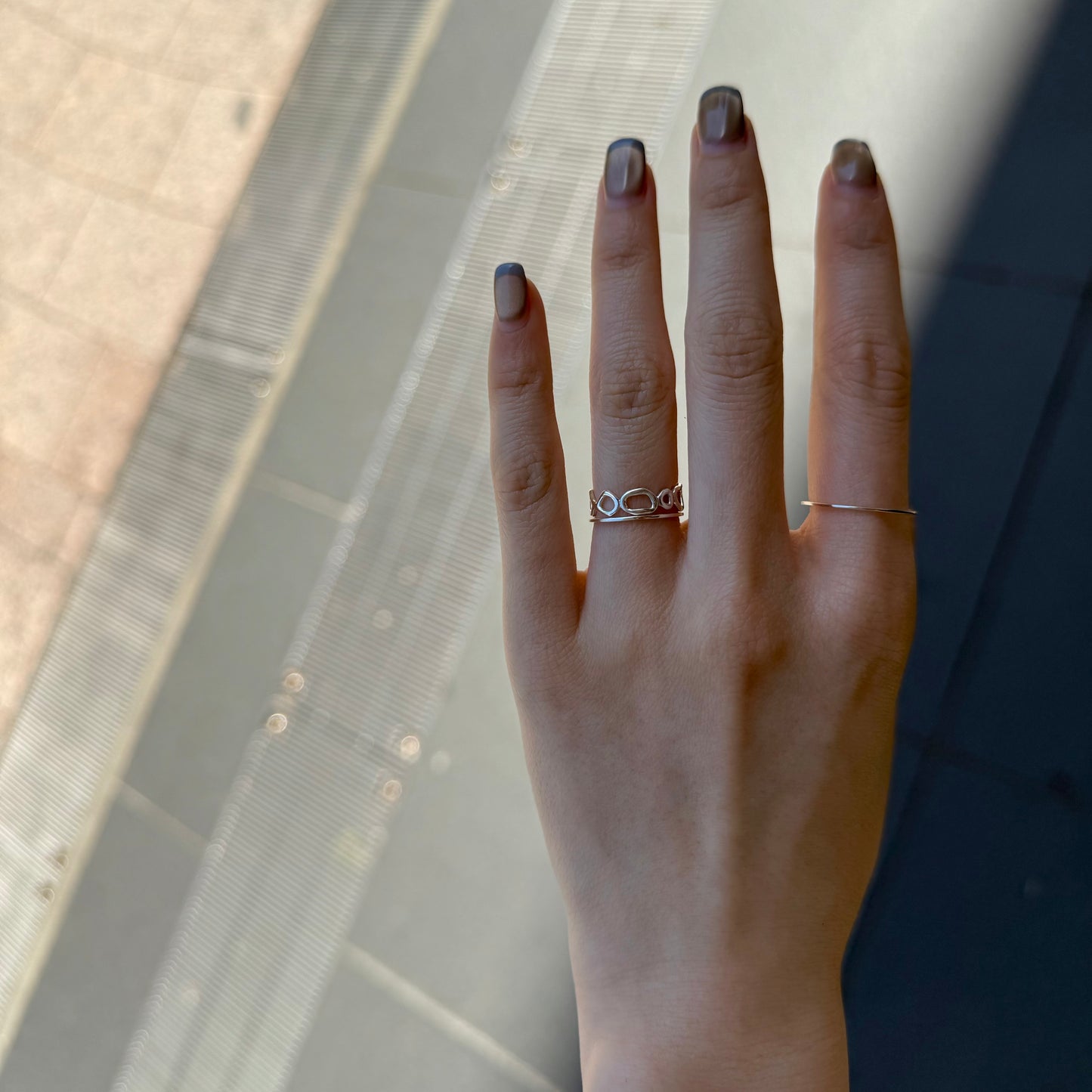 Silver925 plain ring 9