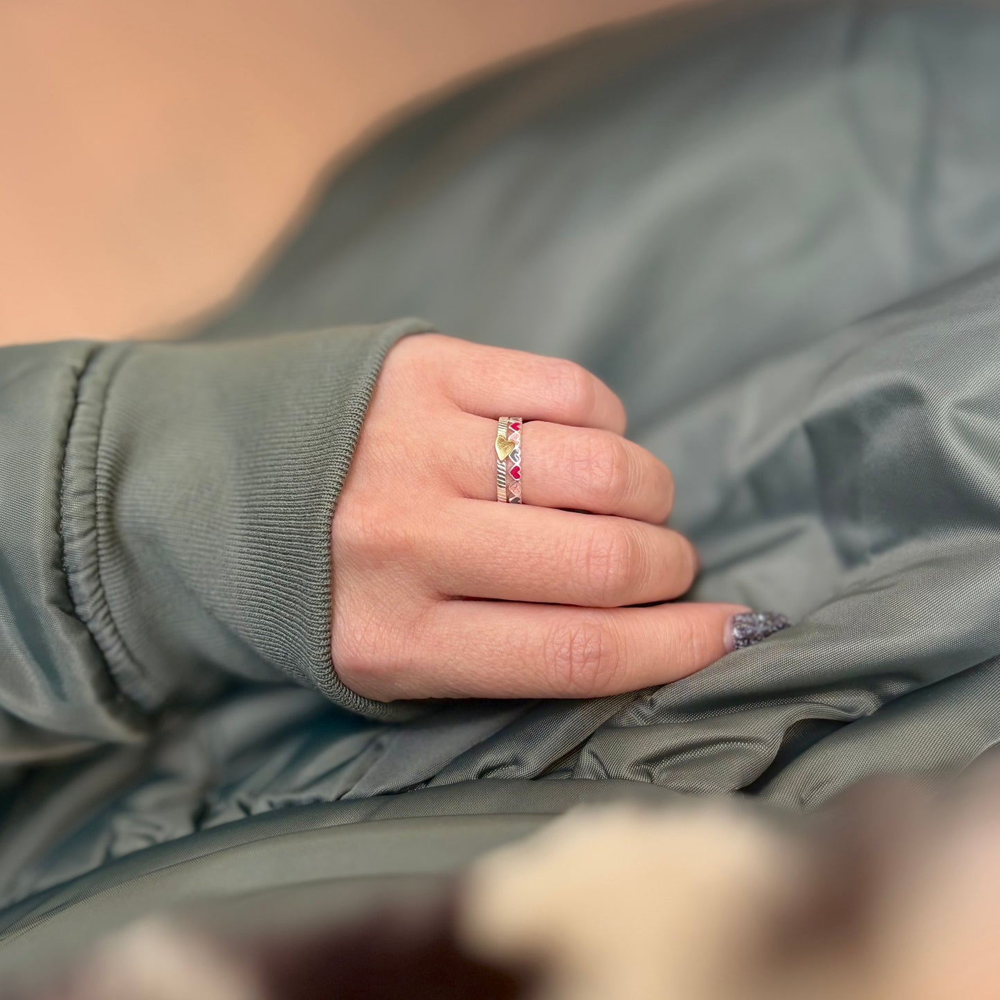 Heart plain ring 52