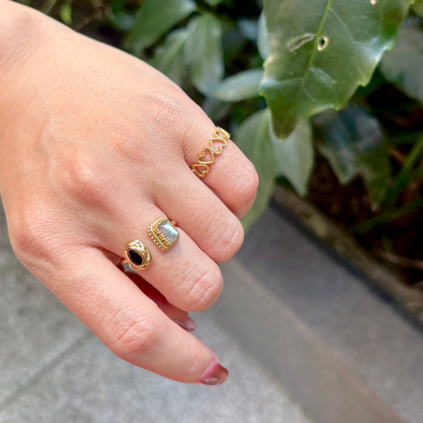 Brass Heart plain ring 4