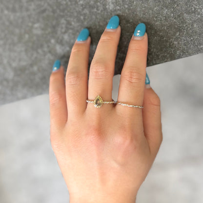 Silver925×Brass petit ring 4