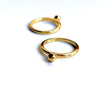 Brass plain ring〈Ball〉2