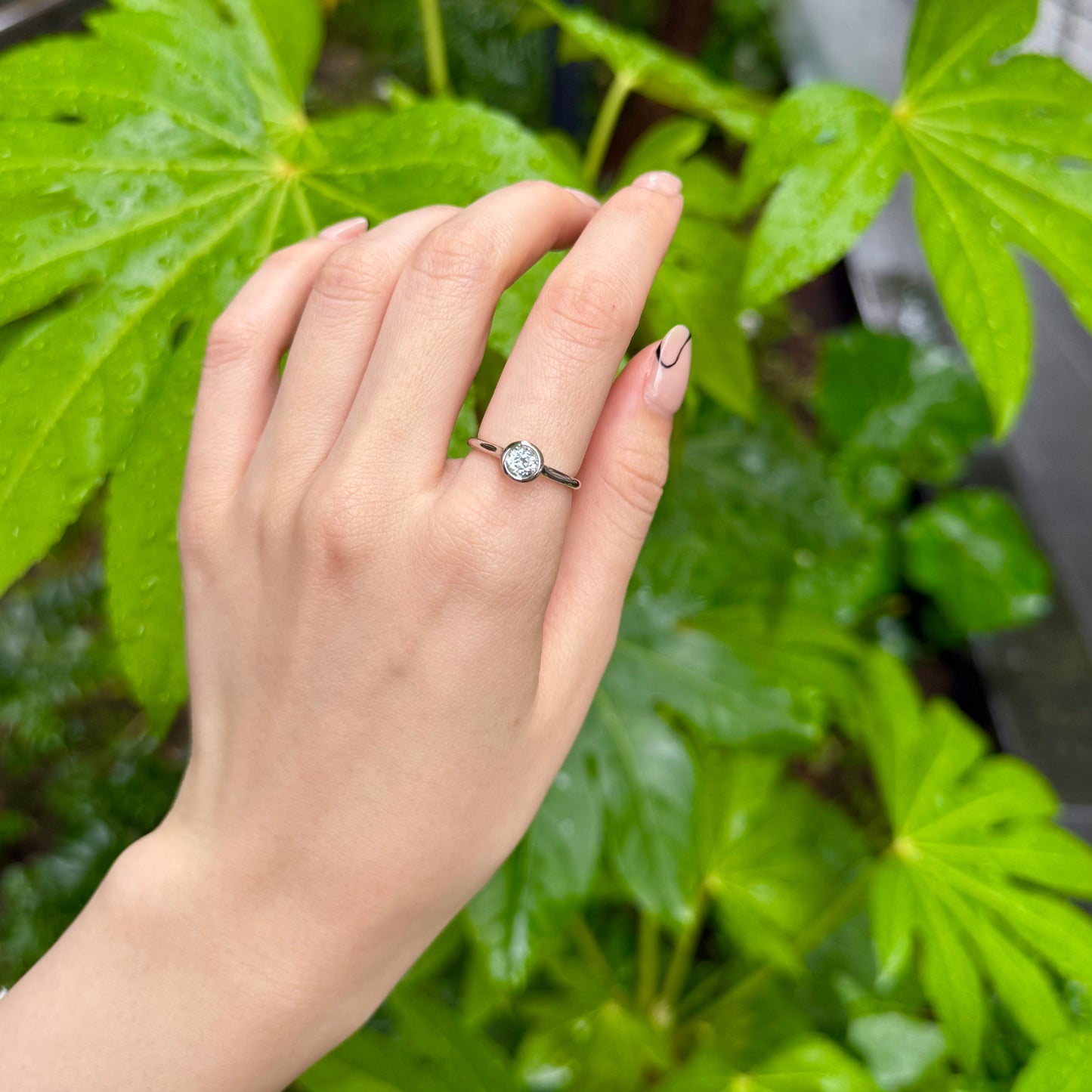 Silver925 1stone ring 5
