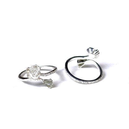 Flower design ring 19