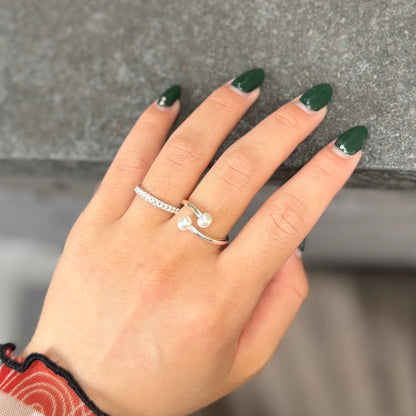Pearl design ring 7