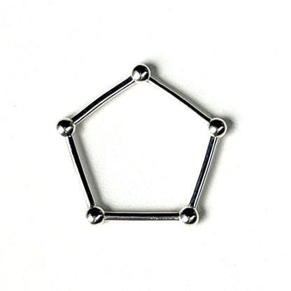 Silver925 plain ring〈Pentagon〉