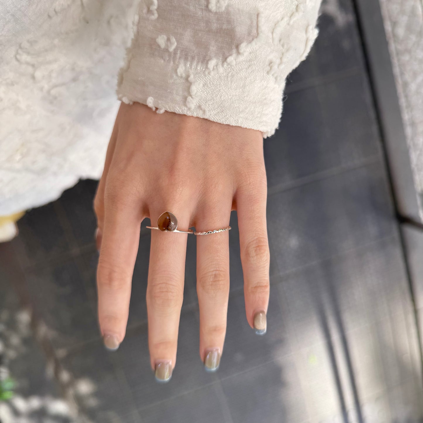 Heart ring & ear cuff