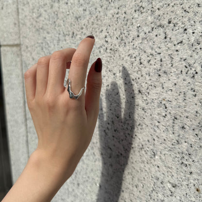 Silver925 plain ring 44