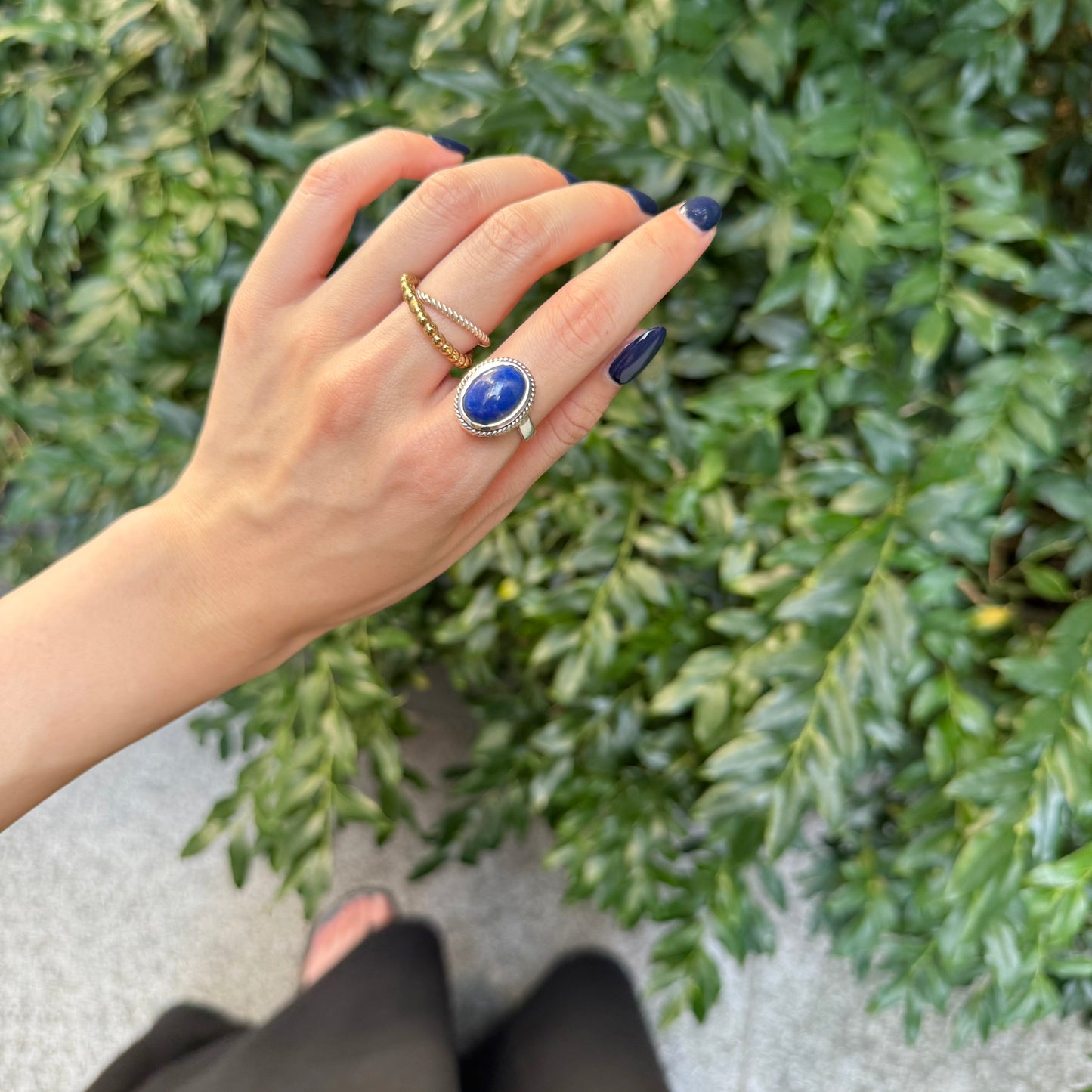 Silver925×Brass design ring 9