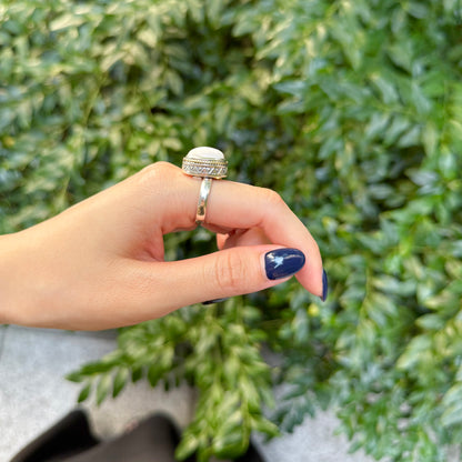 Silver925×Brass design ring 9