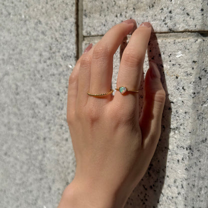 Brass Heart ring 1