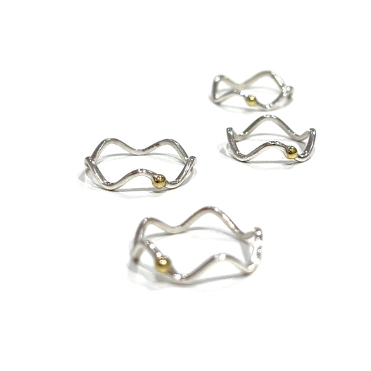 Silver925×Brass plain ring 30