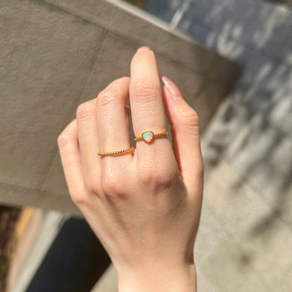 Brass Heart ring 1