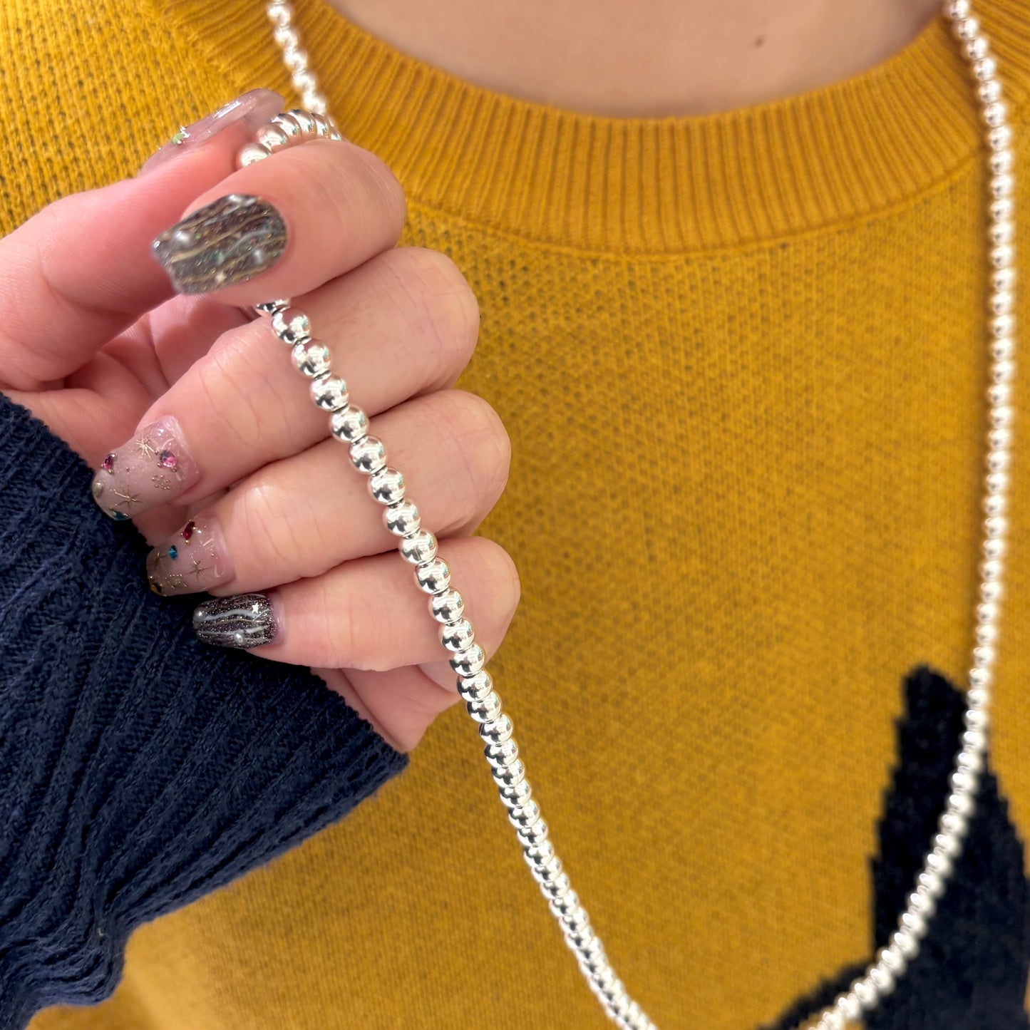 Silver925 chain necklace 58