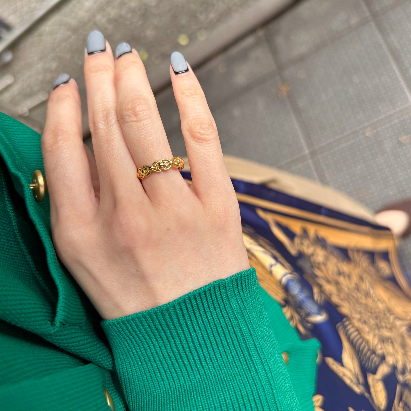 Brass plain ring 62