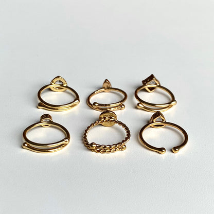 Brass petit  ring〈clear〉