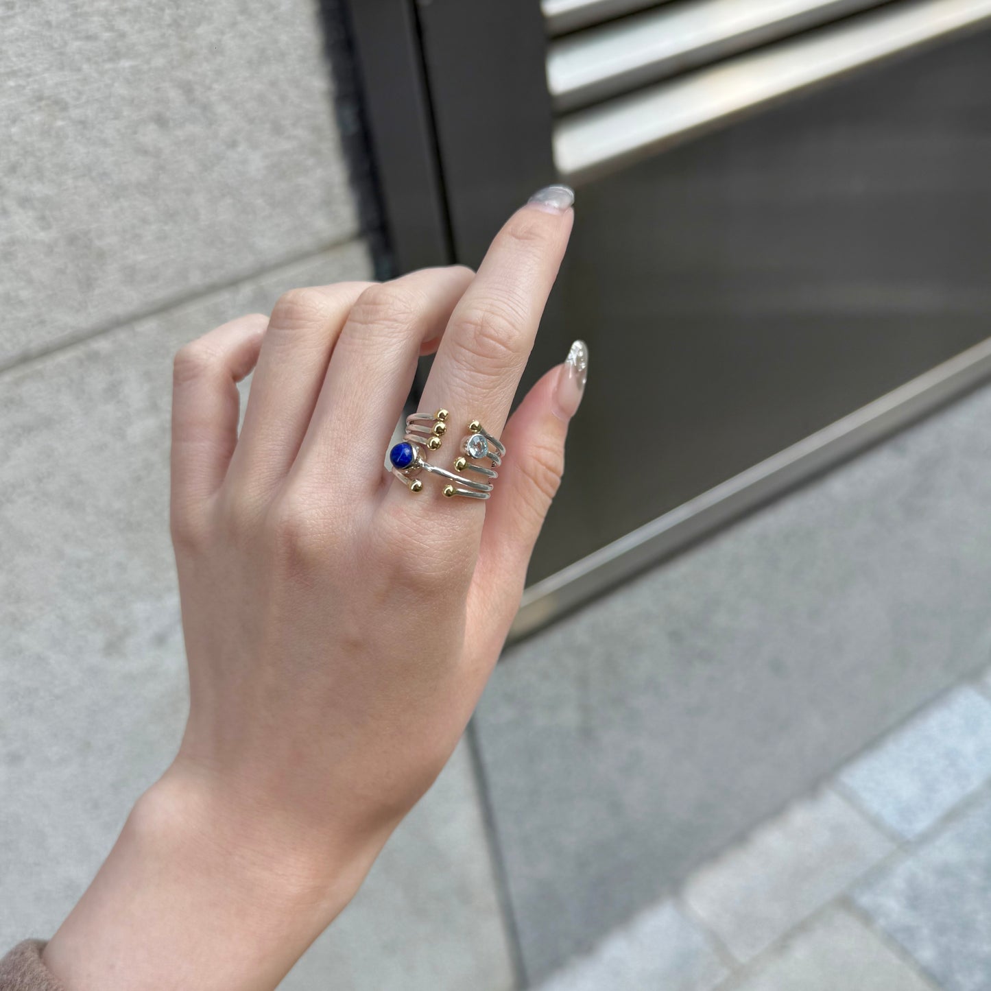 Silver925×Brass design ring 14