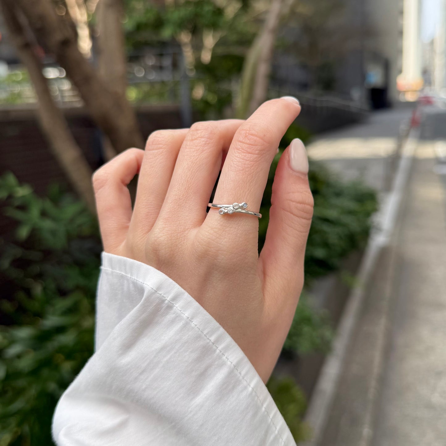 Silver925 design ring 90