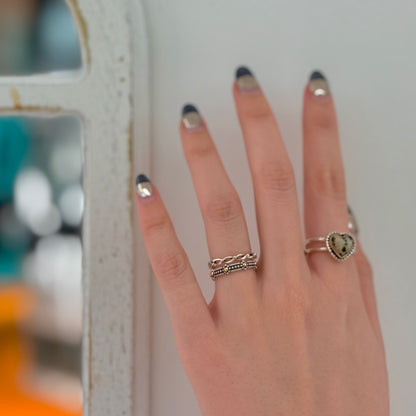 【Bijumam poco】Silver925×18K plain  ring 3