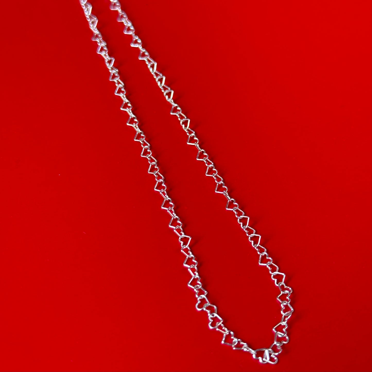 Silver925 chain  necklace〈Heart〉1