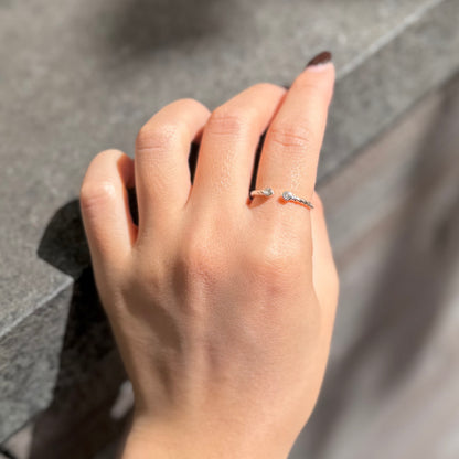 White topaz ring 10