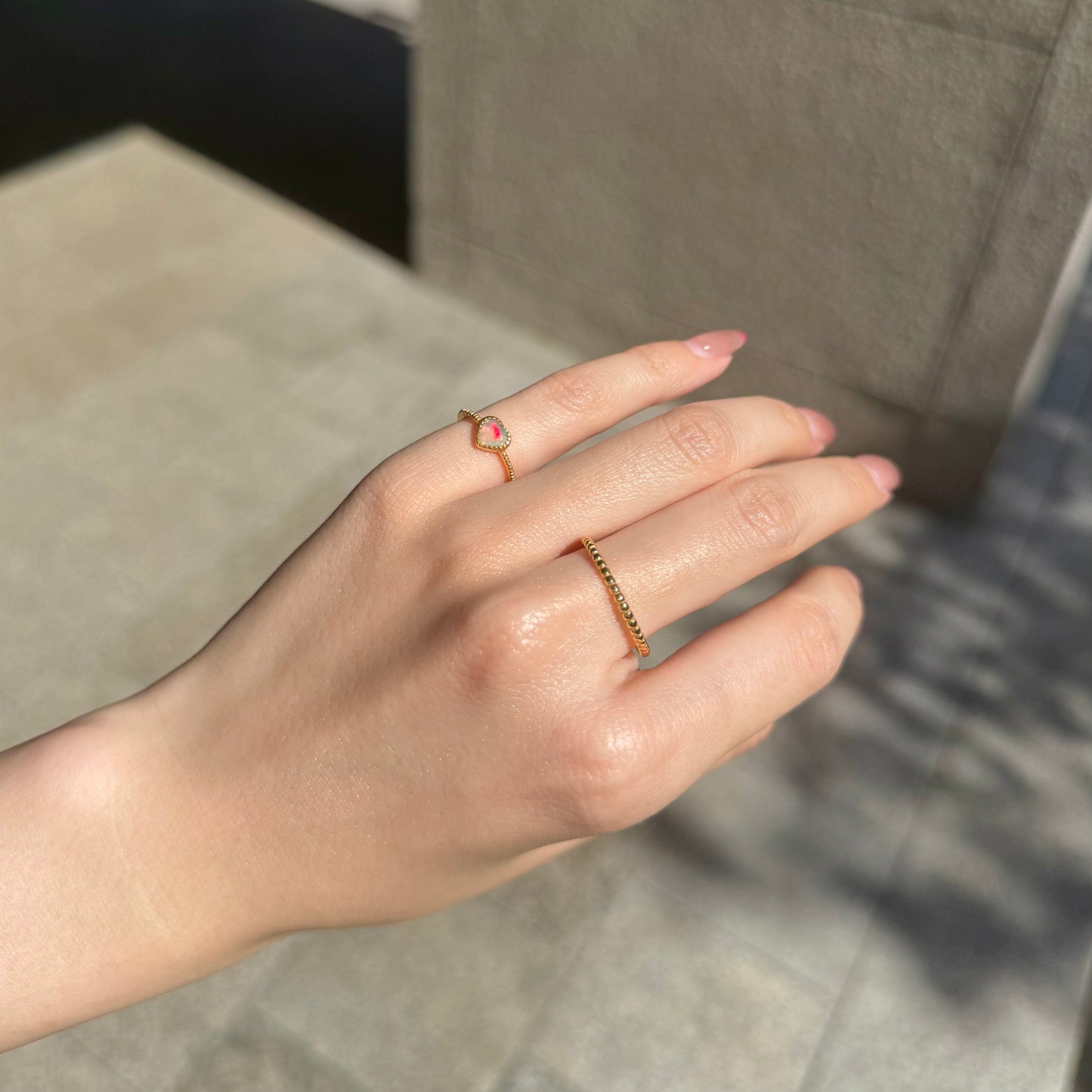 Brass Heart ring 1