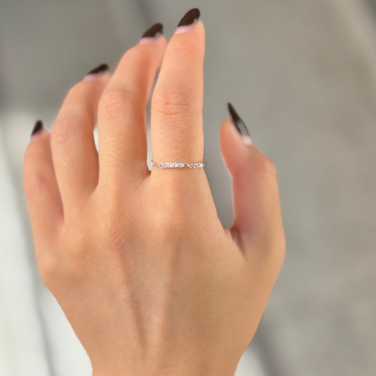 〈オンライン先行再入荷〉White topaz ring 1