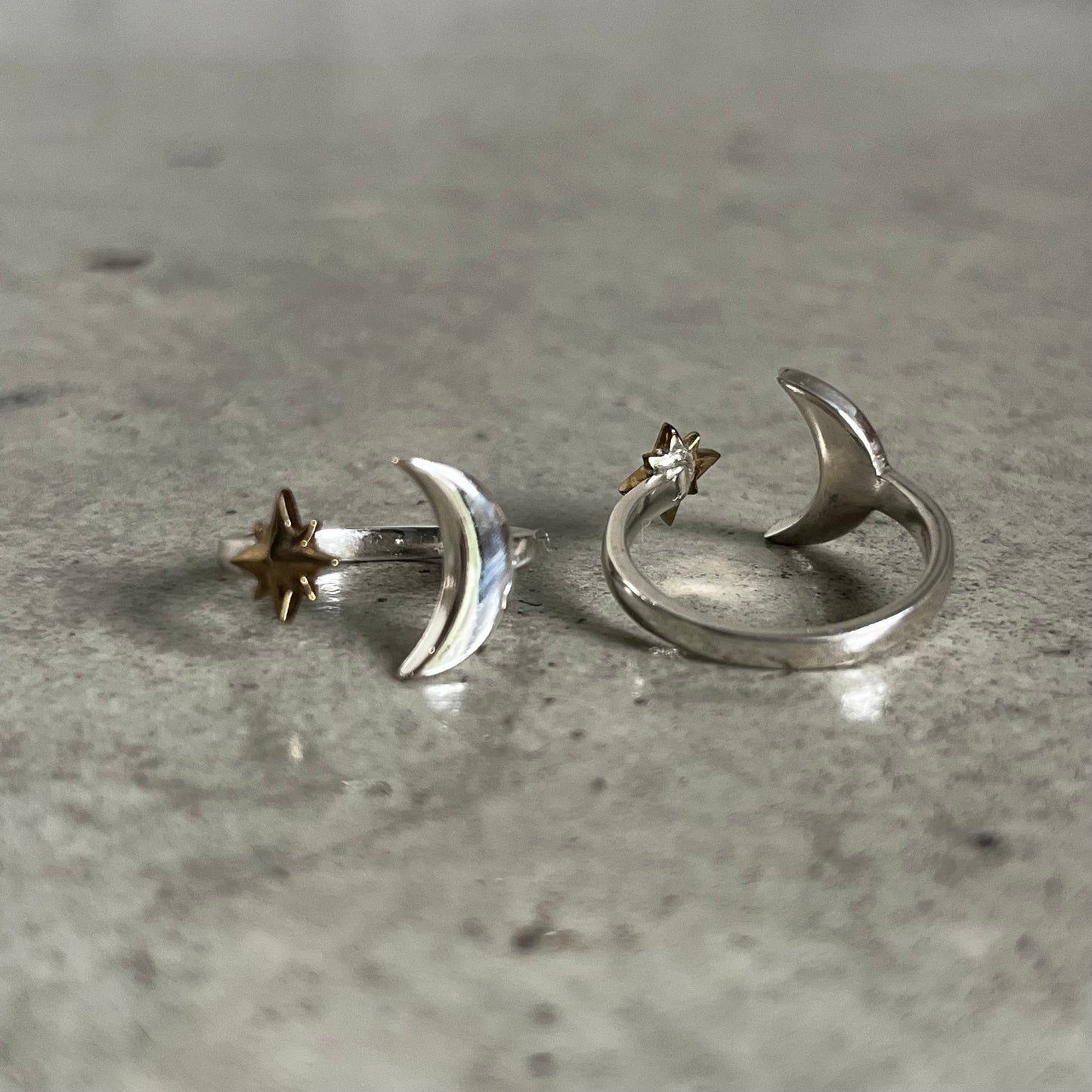 Moon×Star plain ring