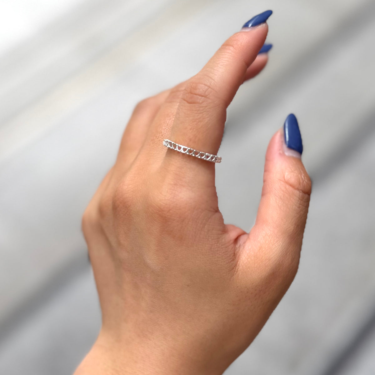 Heart plain ring 83