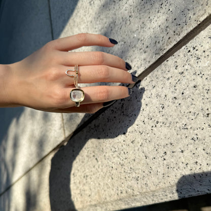 Silver925×Brass plain ring 28