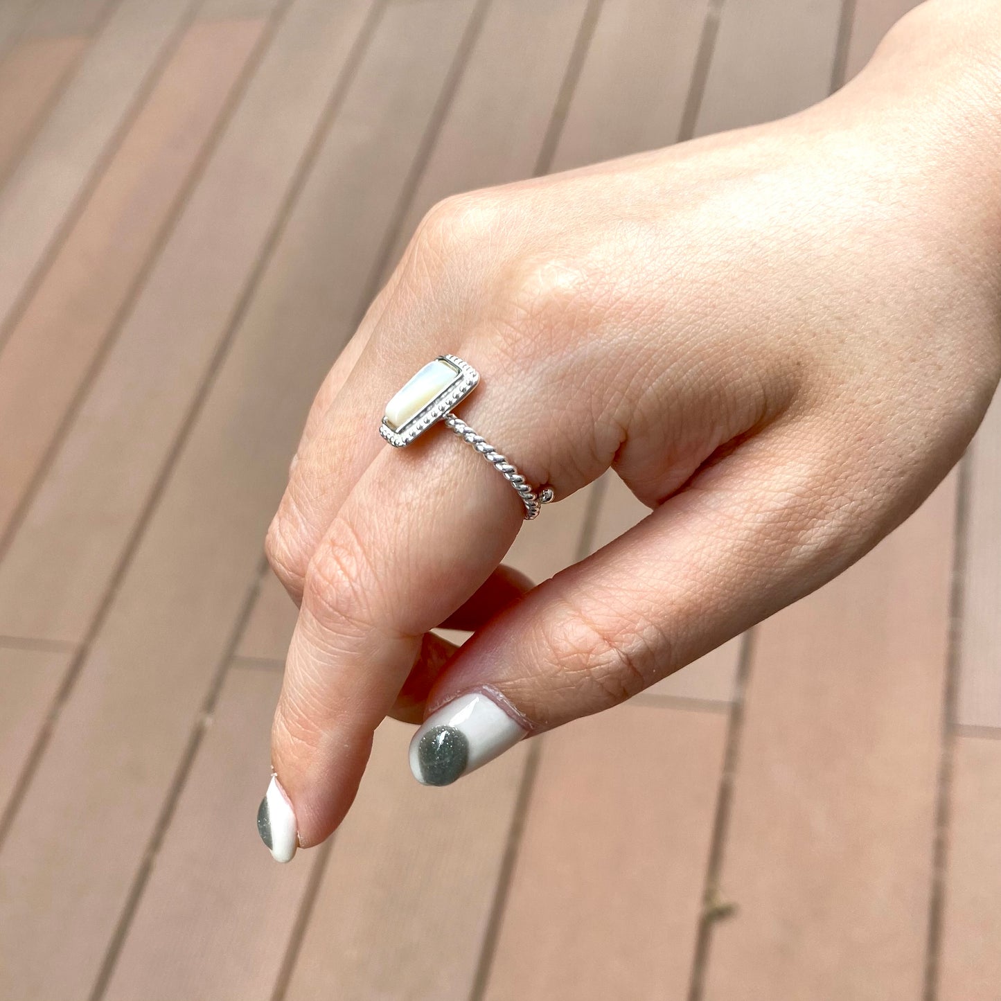 Silver925 1stone ring 2