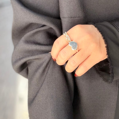 Heart plain ring 86