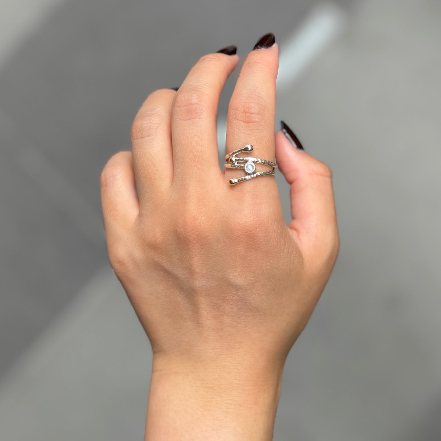 Silver925×brass design ring 20