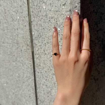 Brass Heart ring 1