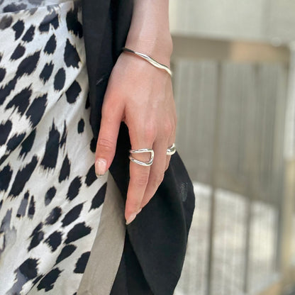 Silver925 plain ring 53