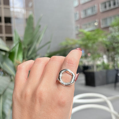 Silver925 plain ring 62