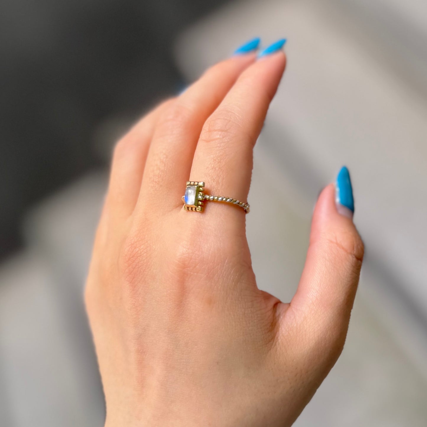 Silver925×Brass petit ring 6