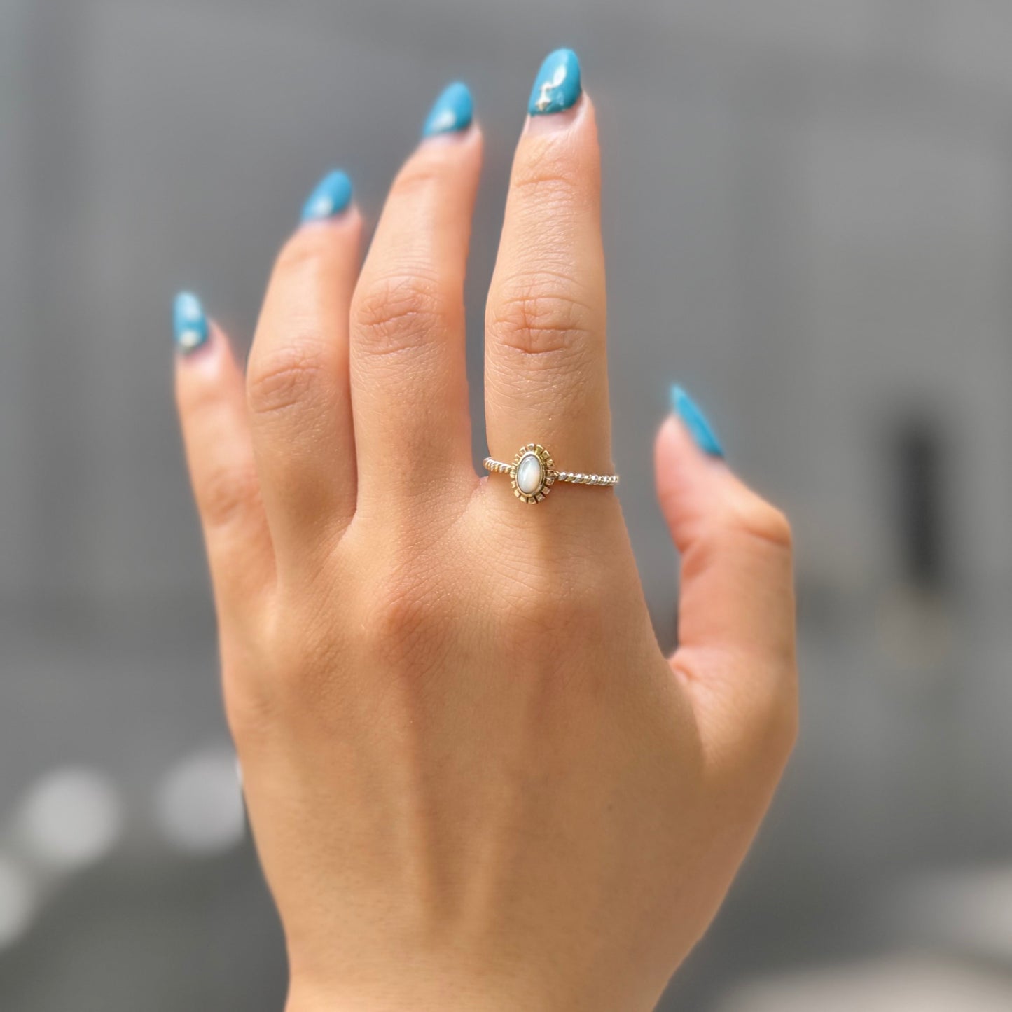 Silver925×Brass petit ring 3