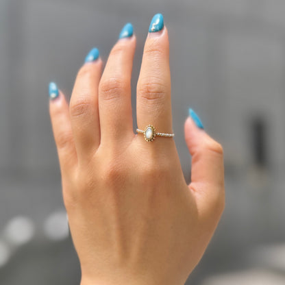 Silver925×Brass petit ring 3