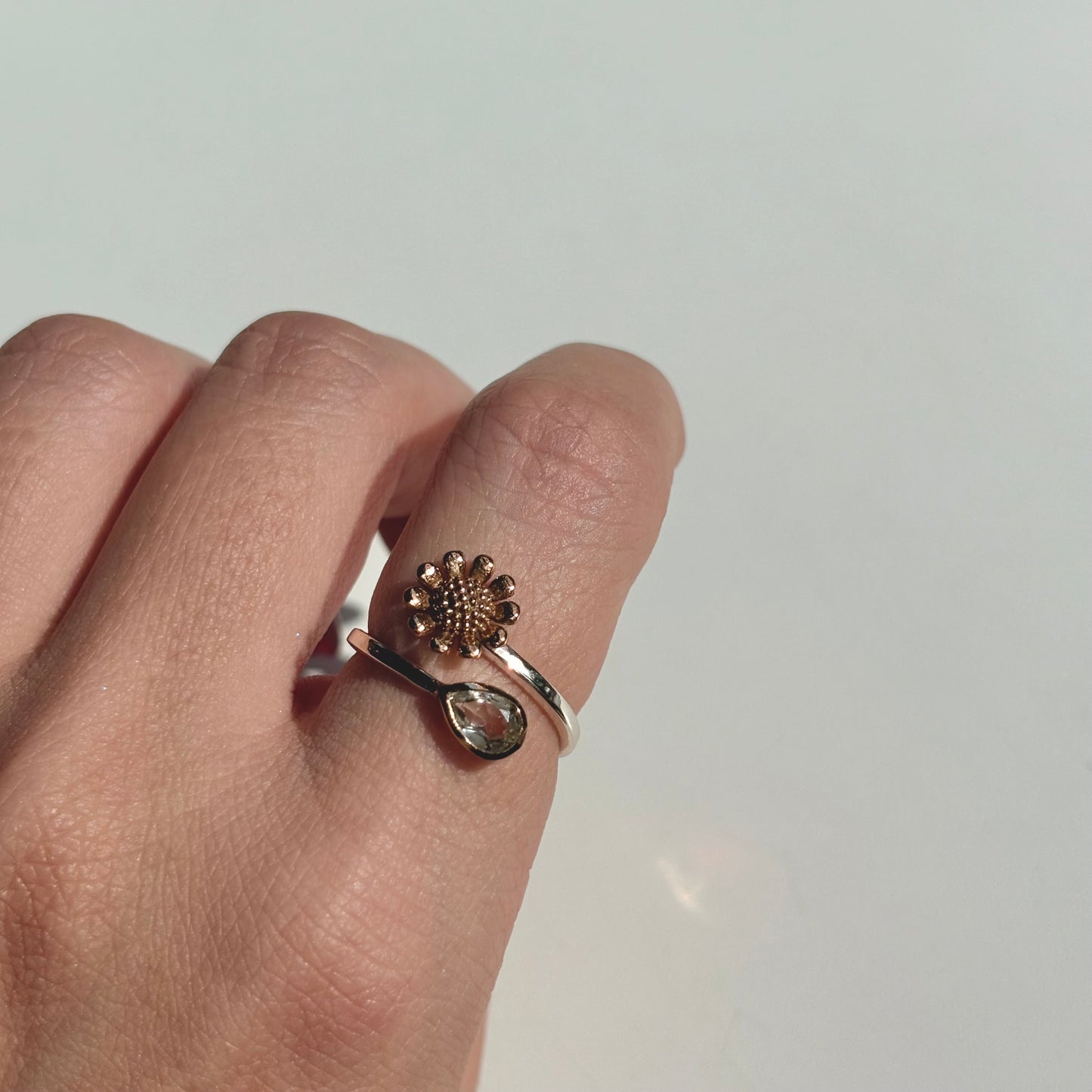 Flower design ring 21