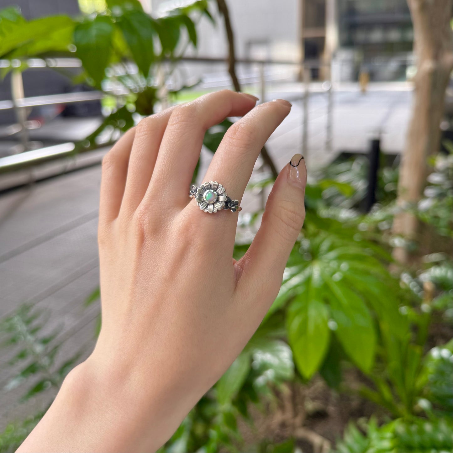 Flower design ring 11