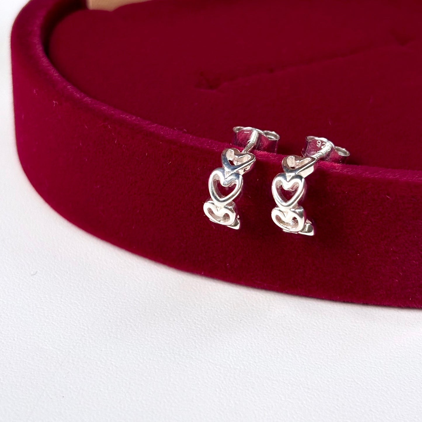 Silver925 plain pierce〈Heart〉1