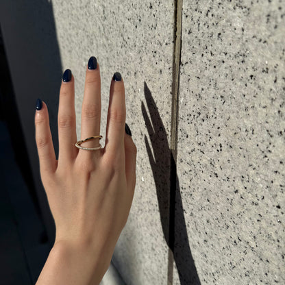 Silver925×Brass plain ring29
