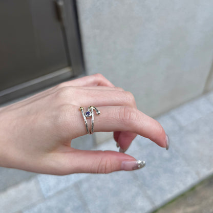 Silver925×Brass design ring 13