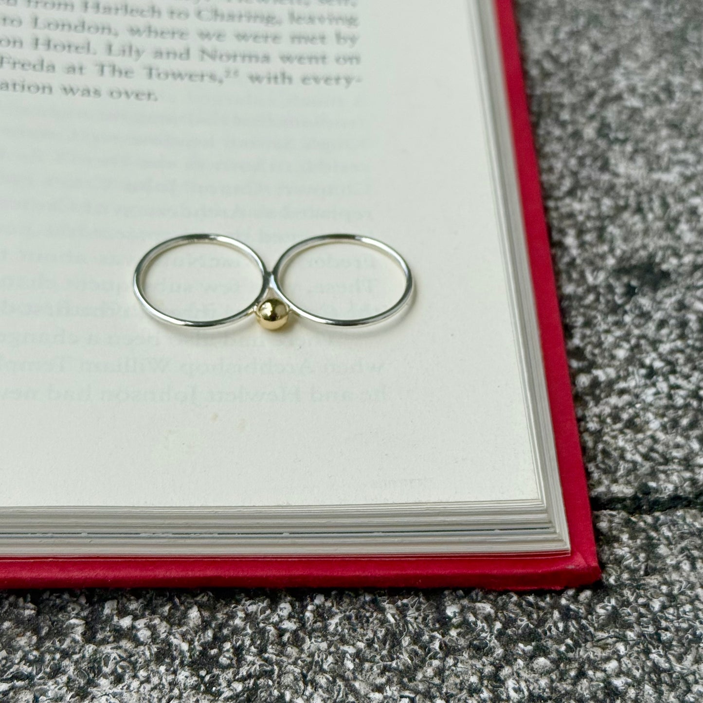 Silver925×Brass 2finger ring