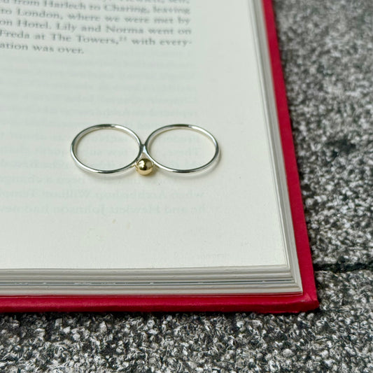 Silver925×Brass 2finger ring
